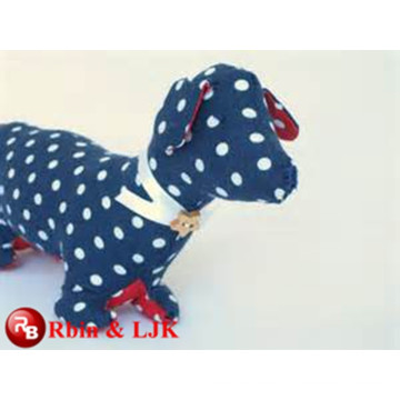 OEM suave ICTI peluche de juguete de fábrica de juguete de peluche de perro manchado